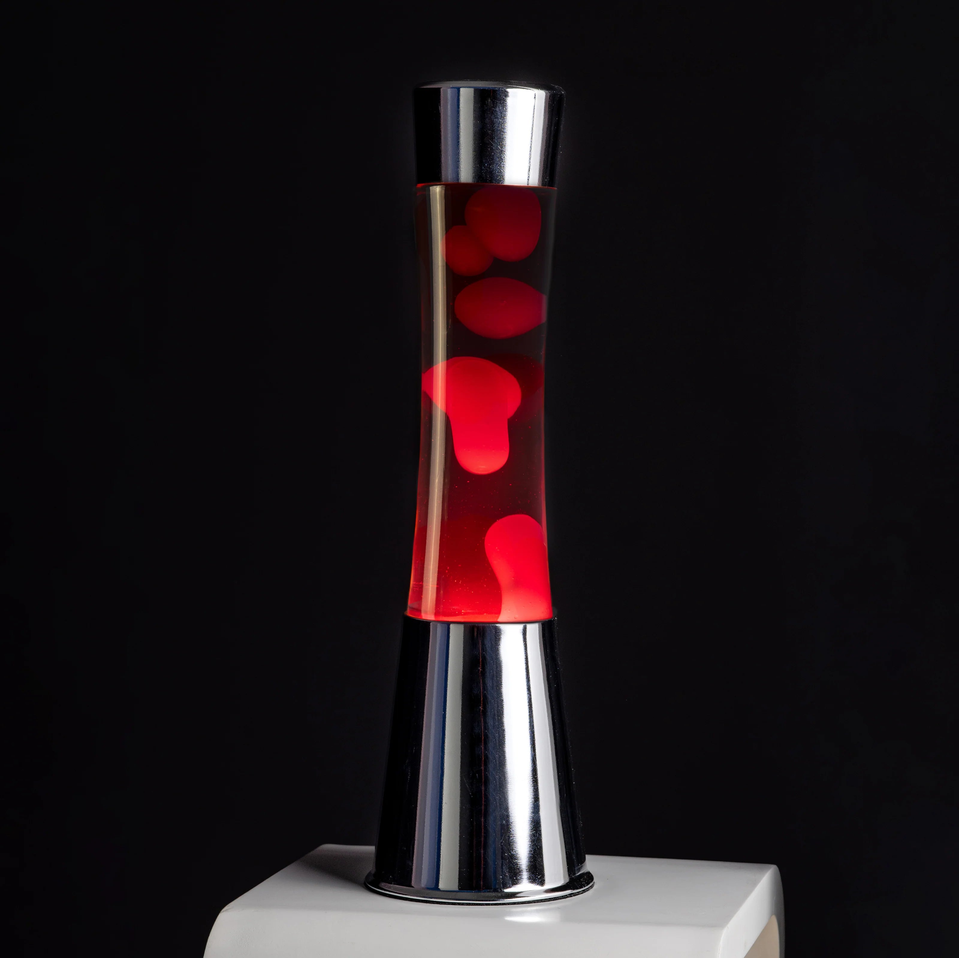 Tower Red/Chrome - Lampe lave