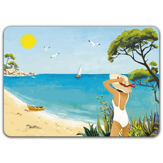 Bord de mer - Set de table dorure Cartes d'Art 