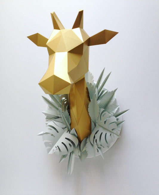 Paper Girafe - Trophée en papier Assembli Satin Gold 