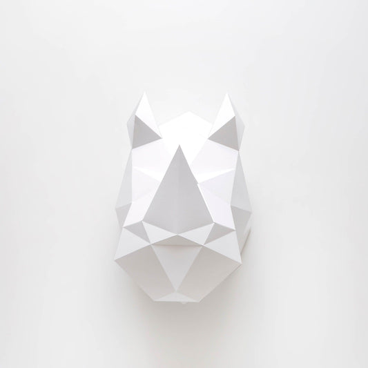 Paper Rhino - Trophée en papier Assembli 