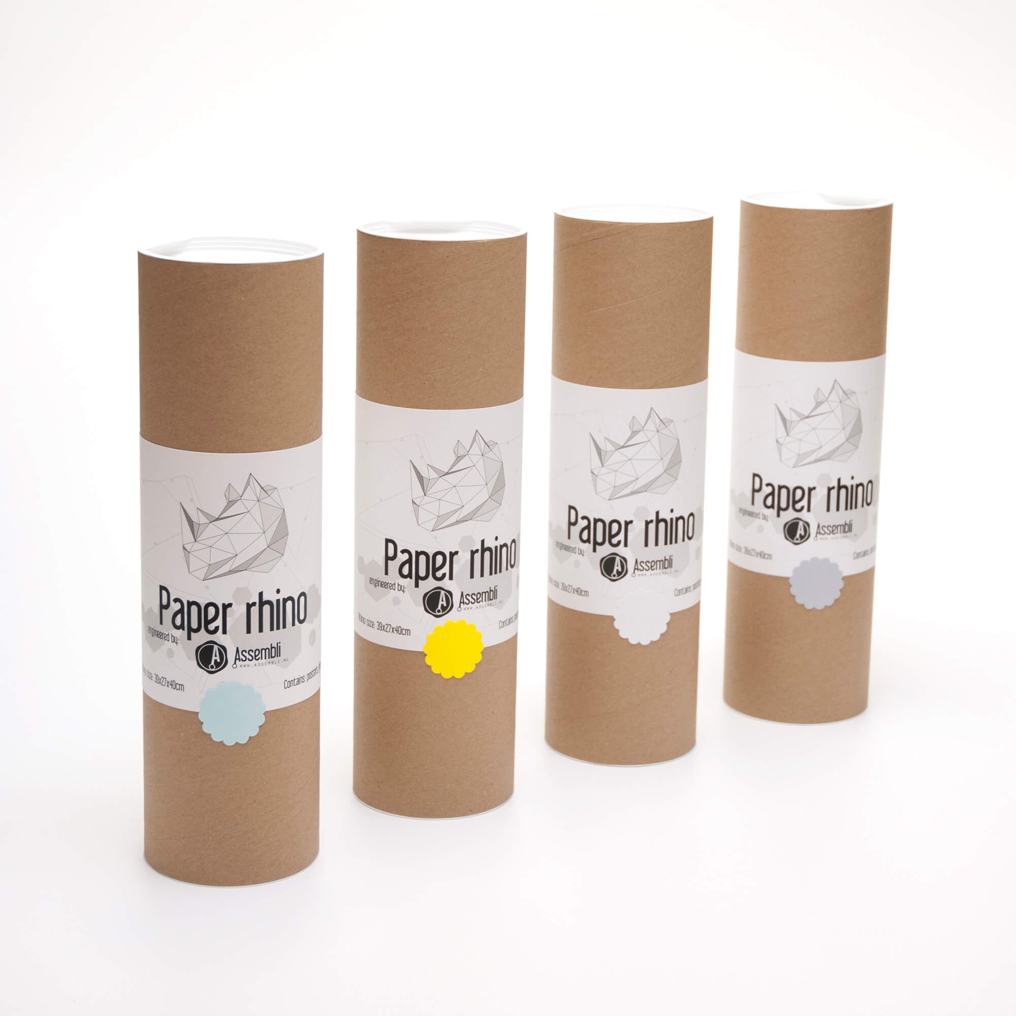 Paper Rhino - Trophée en papier Assembli 